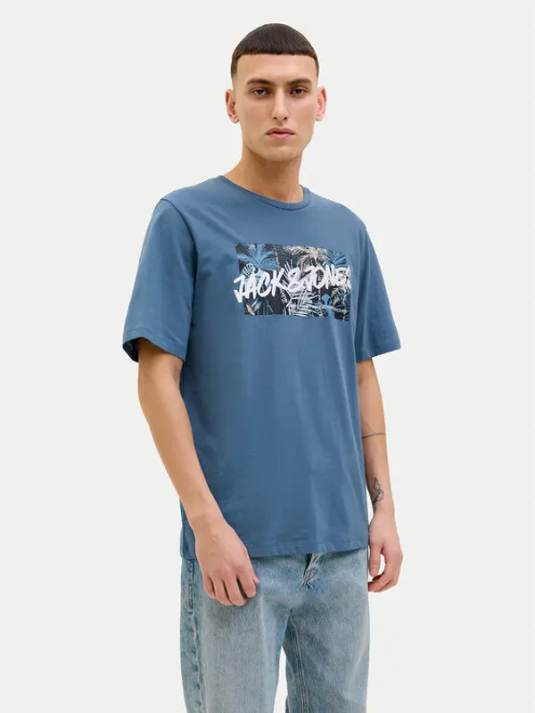 jack & jones Jack & Jones T-shirt Hawaii 12269324 Plava Standard Fit