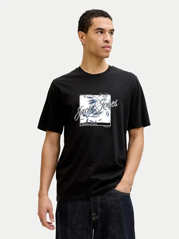 jack & jones Jack & Jones T-shirt Honolulu 12288088 Crna Regular Fit