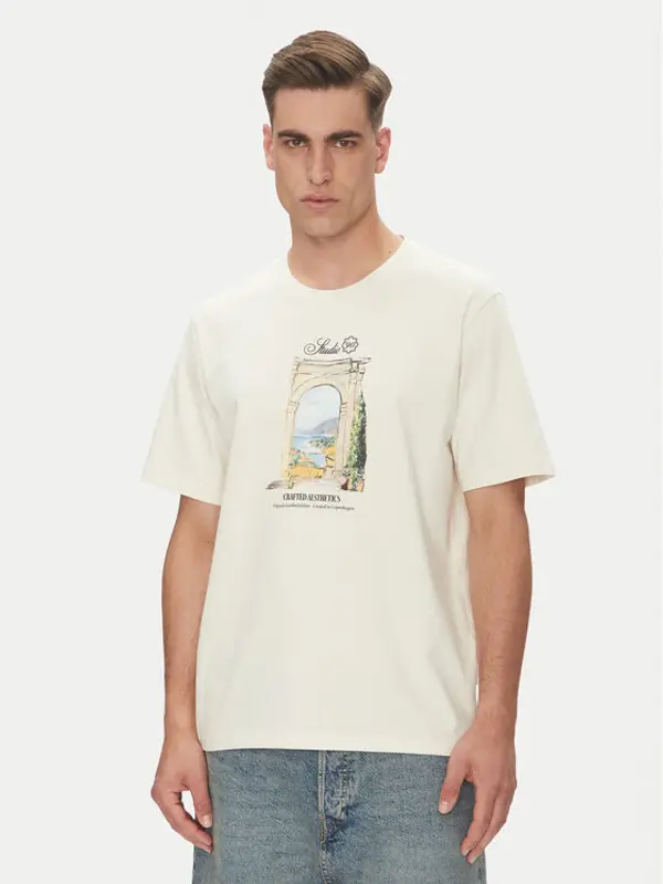 jack & jones Jack & Jones T-shirt Hydra 12277248 Bež Relaxed Fit