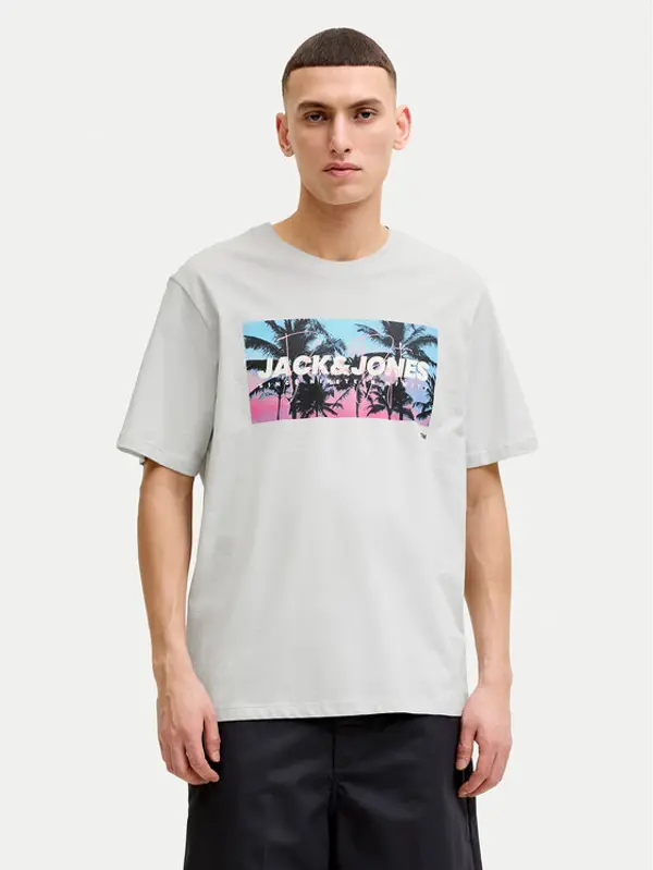 jack & jones Jack & Jones T-shirt Indiana Tee 12288112 Siva Regular Fit