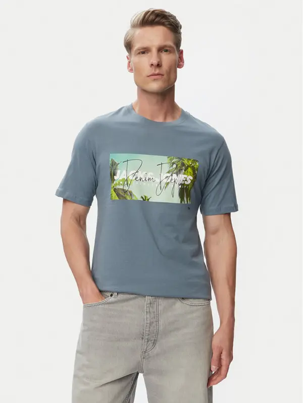 jack & jones Jack & Jones T-shirt Indiana Tee 12288112 Tamnoplava Regular Fit