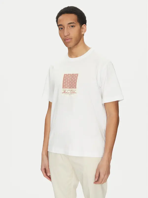 jack & jones Jack & Jones T-shirt Islington 12273019 Bijela Loose Fit