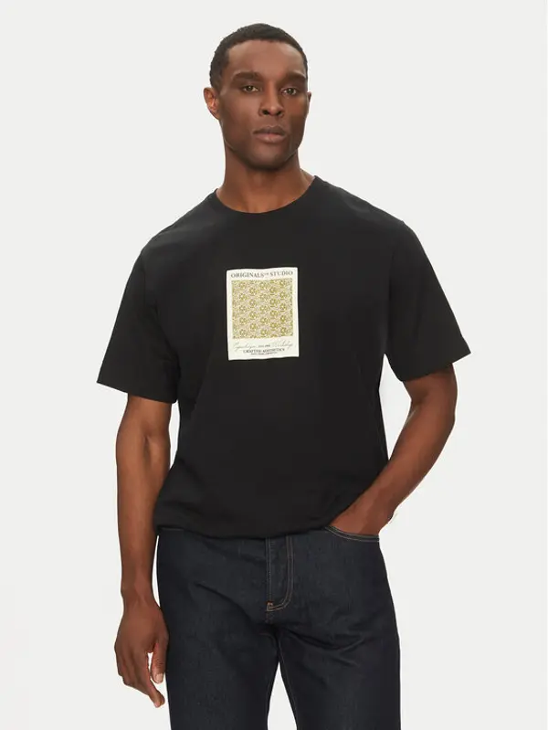 jack & jones Jack & Jones T-shirt Islington 12273019 Crna Loose Fit