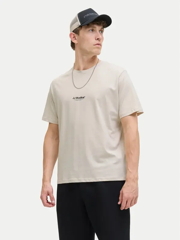 jack & jones Jack & Jones T-shirt Jesoho 12278787 Bež Regular Fit