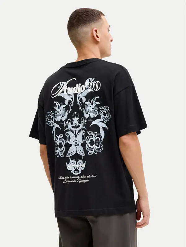 jack & jones Jack & Jones T-shirt Montauk Back 12290892 Crna Regular Fit