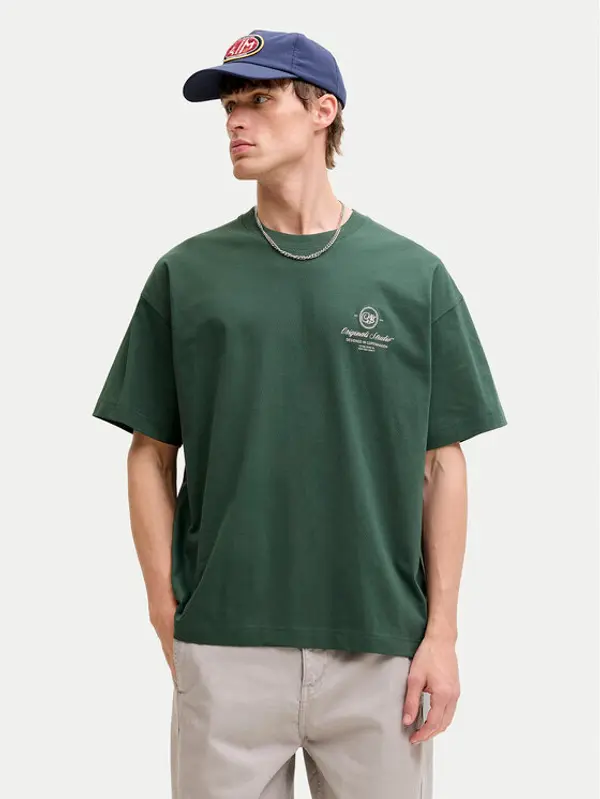 jack & jones Jack & Jones T-shirt Niagara 12293422 Zelena Regular Fit