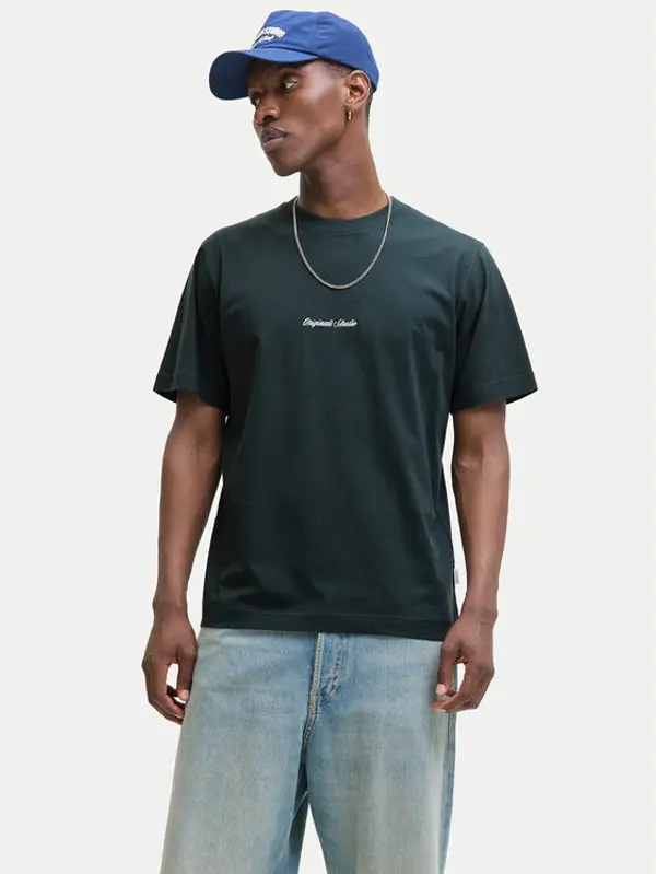 jack & jones Jack & Jones T-shirt Norrebro 12282892 Siva Relaxed Fit