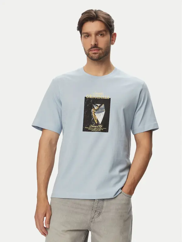 jack & jones Jack & Jones T-shirt Norrebro Photo 12291022 Plava Regular Fit