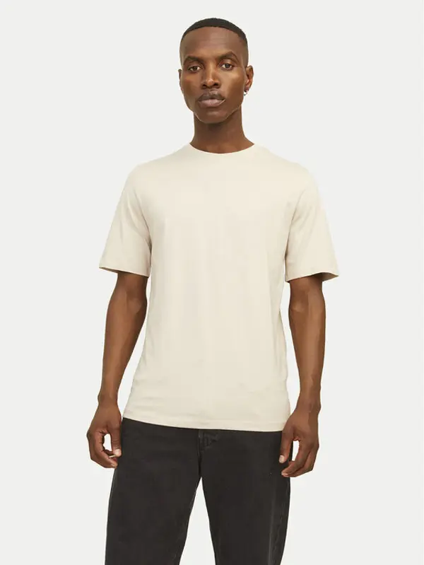 jack & jones Jack & Jones T-shirt Oragnic Basic 12156101 Bež Regular Fit
