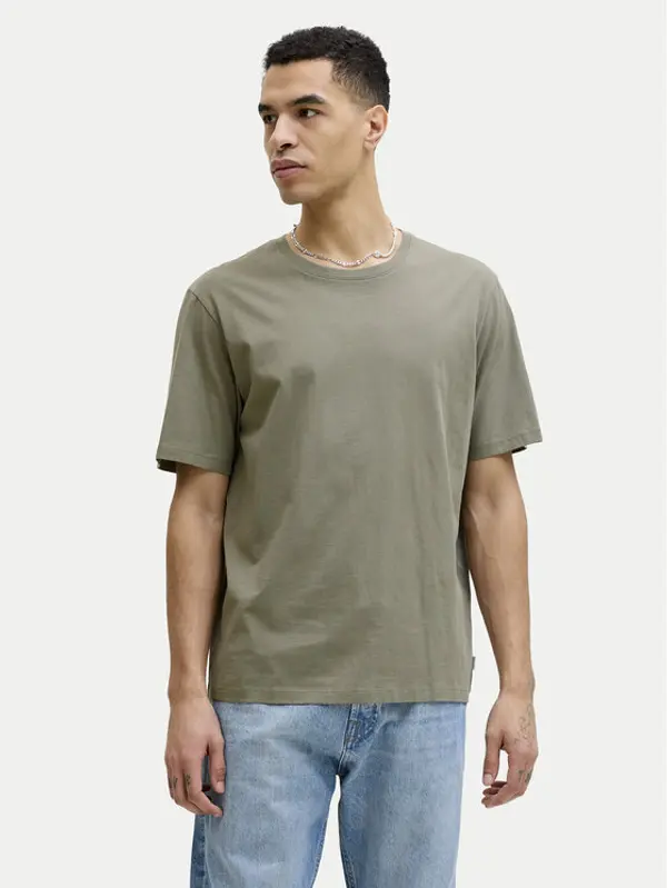 jack & jones Jack & Jones T-shirt Organic Basic 12156101 Zelena Regular Fit