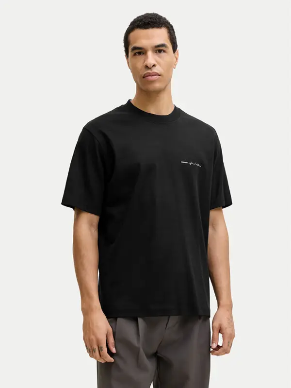 jack & jones Jack & Jones T-shirt Owen 12292397 Crna Relaxed Fit