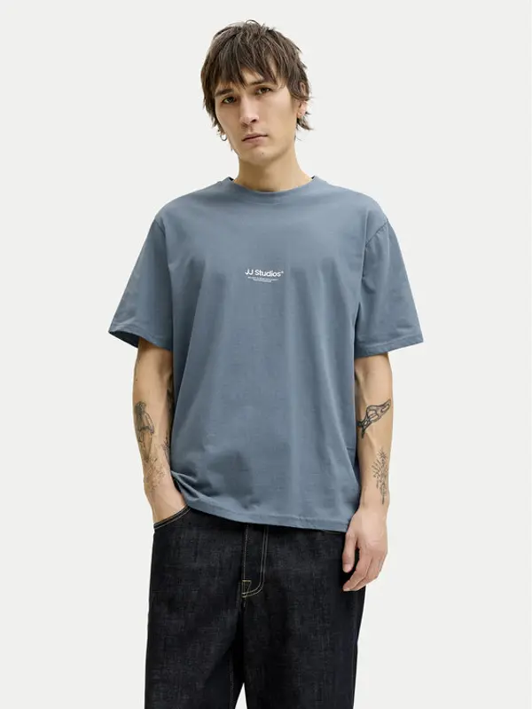 jack & jones Jack & Jones T-shirt Paulos 12278787 Plava Relaxed Fit