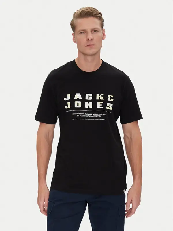 jack & jones Jack & Jones T-shirt Recharge 12274716 Crna Relaxed Fit