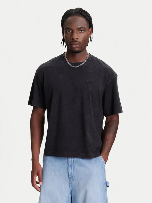 jack & jones Jack & Jones T-shirt Retreat 12277886 Crna Oversize