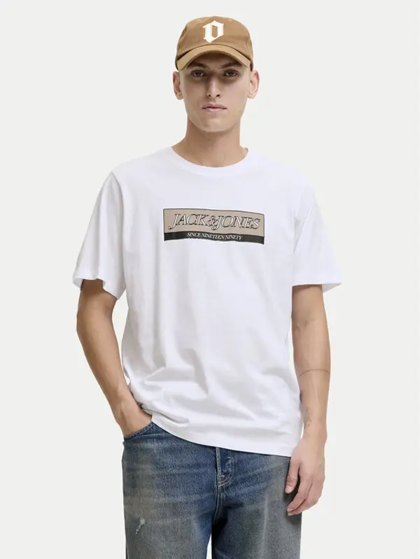 jack & jones Jack & Jones T-shirt Rinwood 12283628 Bijela Regular Fit