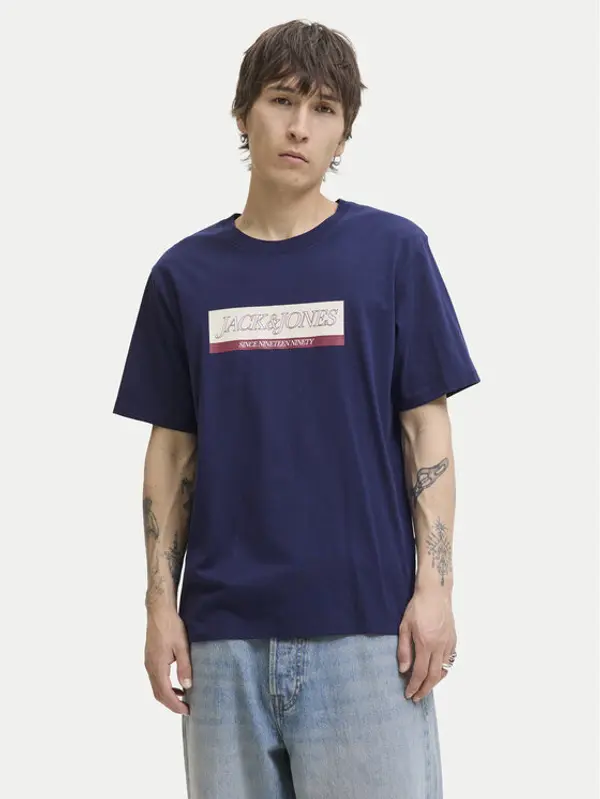 jack & jones Jack & Jones T-shirt Rinwood 12283628 Plava Regular Fit