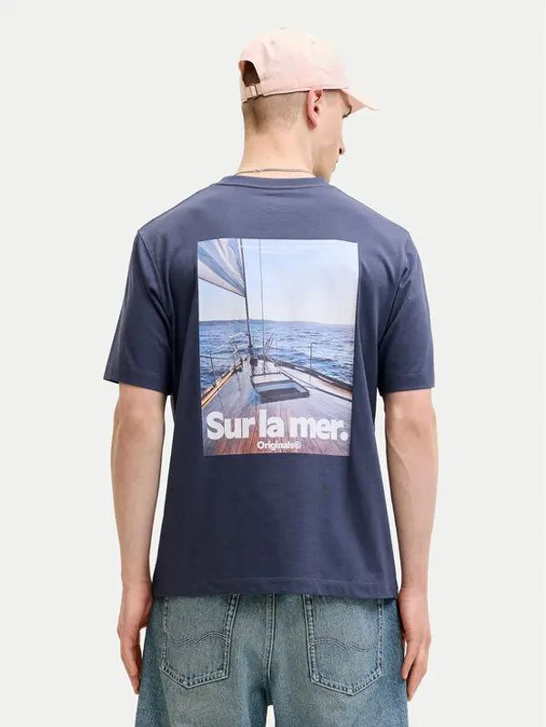 jack & jones Jack & Jones T-shirt Riviera 12295161 Tamnoplava Relaxed Fit