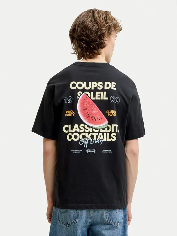 jack & jones Jack & Jones T-shirt Riviera 12295202 Crna Regular Fit