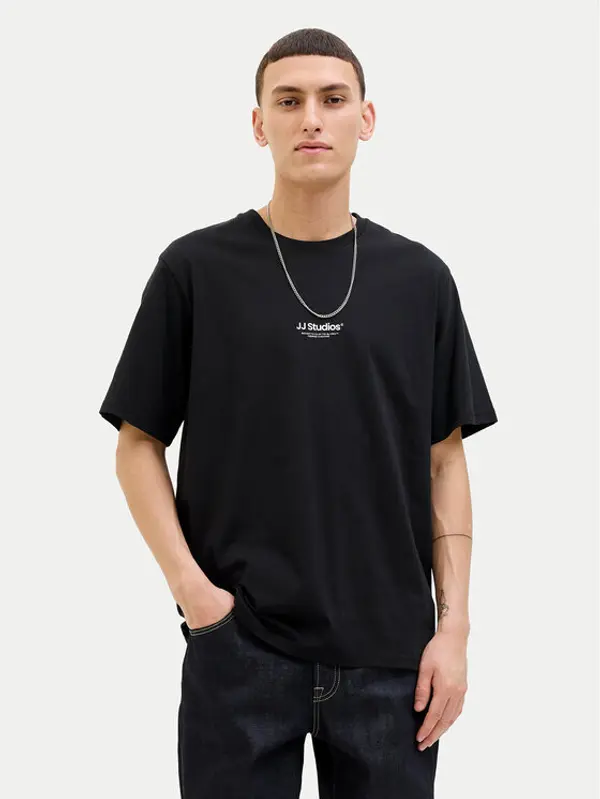 jack & jones Jack & Jones T-shirt Soho 12278787 Crna Relaxed Fit
