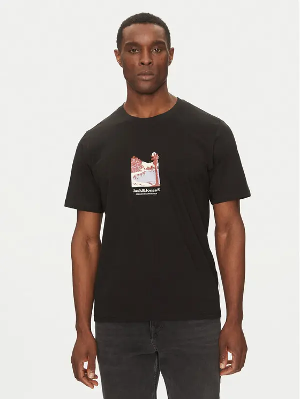 jack & jones Jack & Jones T-shirt Split Graphic 12273000 Crna Regular Fit