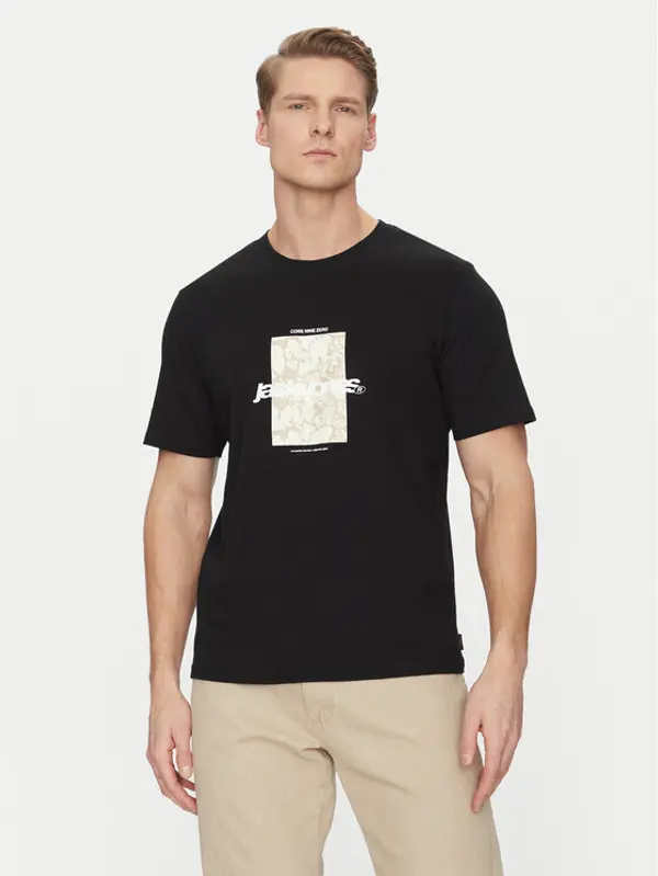 jack & jones Jack & Jones T-shirt Tarmac 12273239 Crna Regular Fit