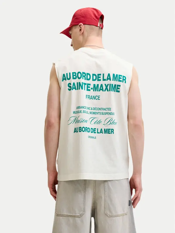 jack & jones Jack & Jones Tank top Cassis 12295076 Bijela Regular Fit