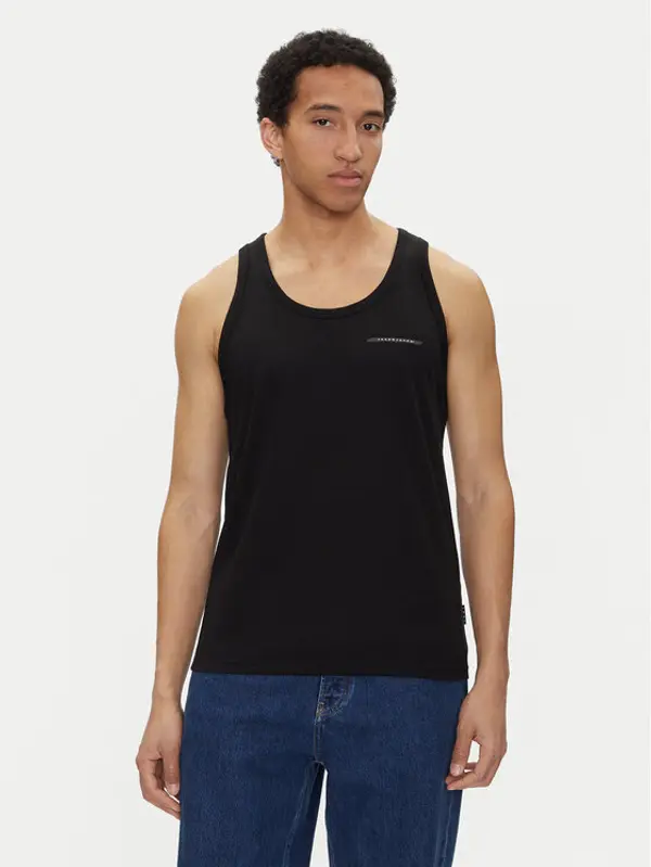 jack & jones Jack & Jones Tank top Fusion 12276614 Crna Regular Fit