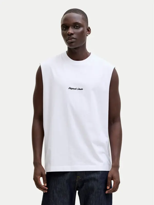 jack & jones Jack & Jones Tank top Norrebro Emb 12292009 Bijela Regular Fit