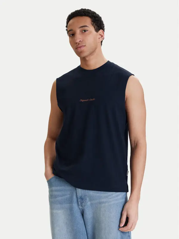 jack & jones Jack & Jones Tank top Norrebro Emb 12292009 Tamnoplava Regular Fit