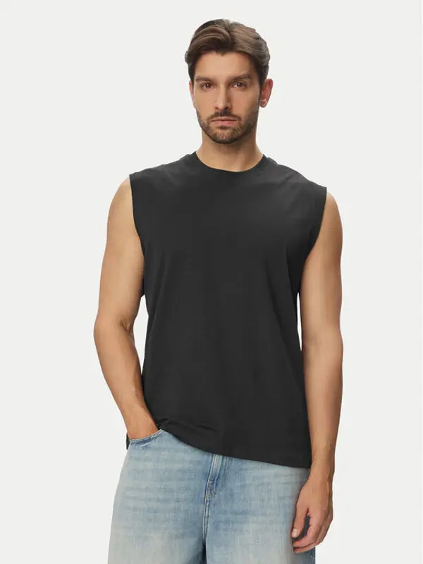 jack & jones Jack & Jones Tank top Simon 12297709 Crna Relaxed Fit
