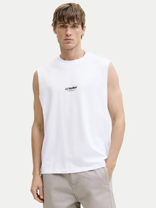 jack & jones Jack & Jones Tank top Soho 12288001 Bijela Relaxed Fit