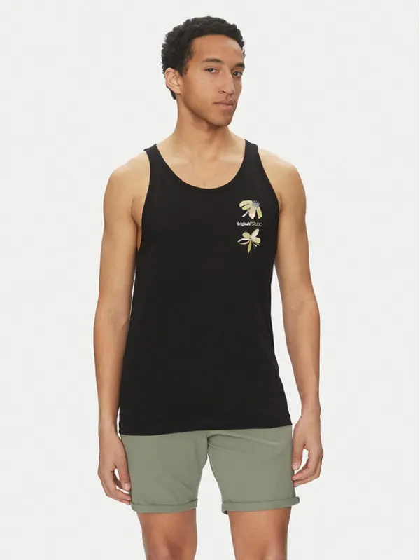 jack & jones Jack & Jones Tank top Varenna 12275464 Crna Regular Fit