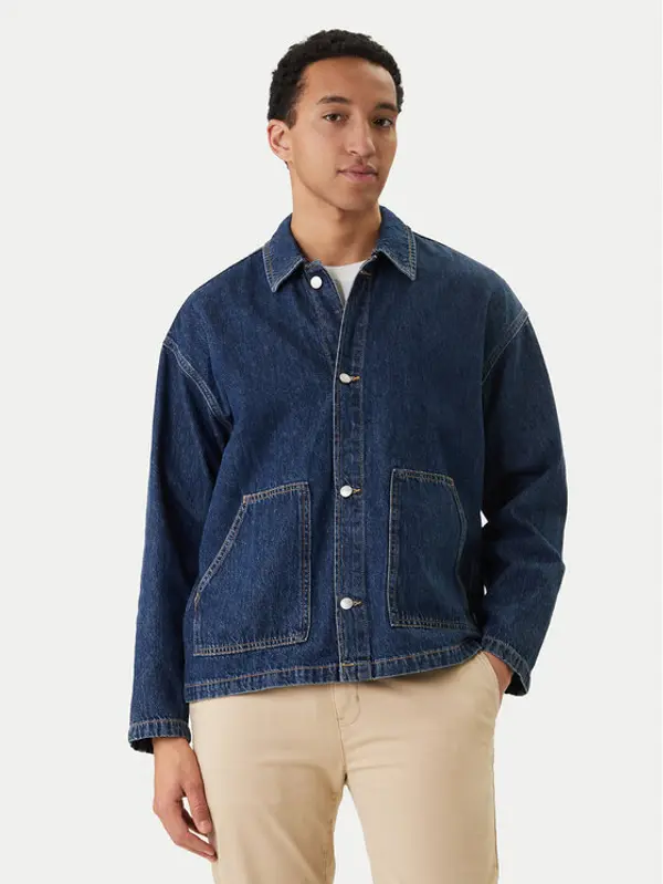 jack & jones Jack & Jones traper košulja Cambridge 12293585 Tamnoplava Oversize