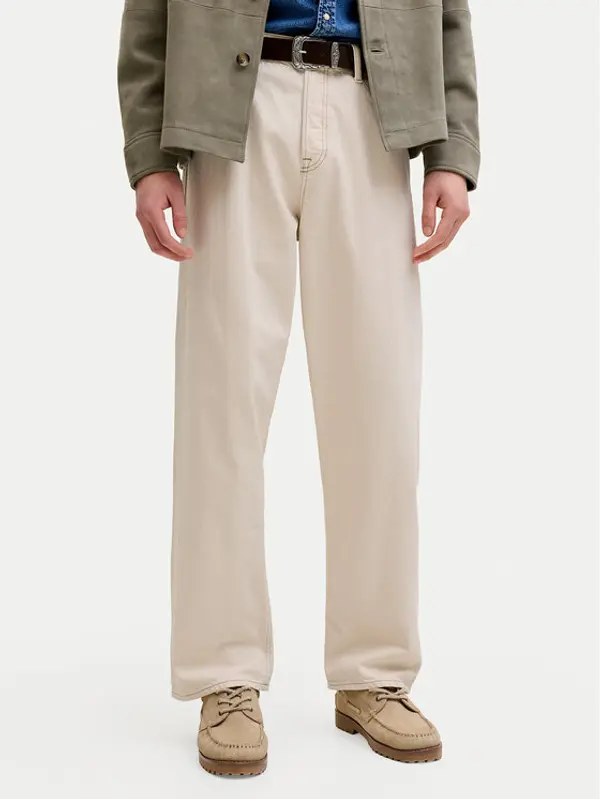 jack & jones Jack & Jones Traperice Alex 12295747 Svijetlo bež Baggy Fit