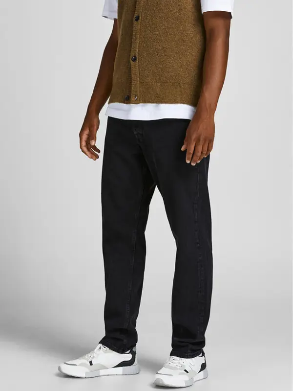 jack & jones Jack & Jones Traperice Chris 12168656 Crna Relaxed Fit