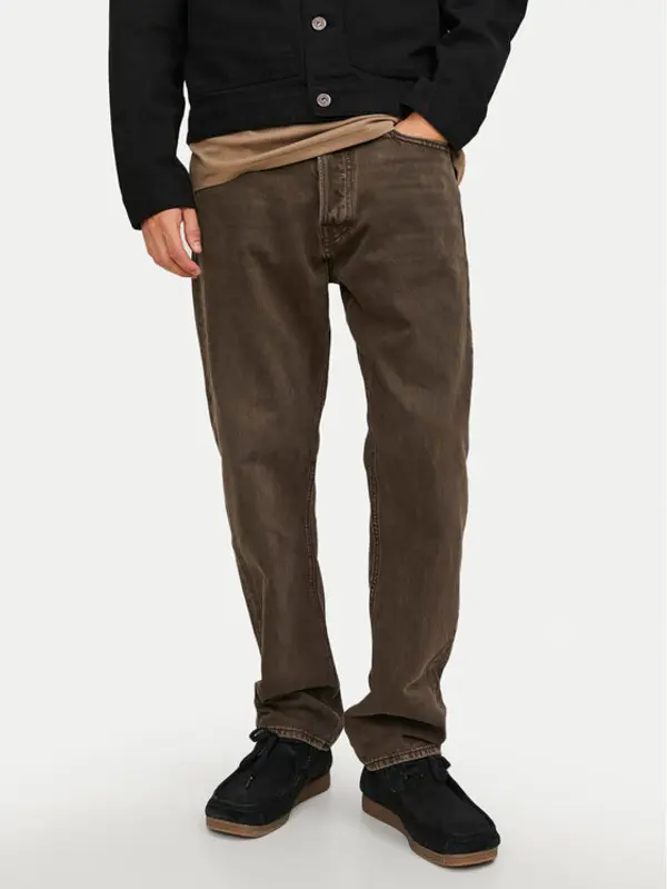 jack & jones Jack & Jones Traperice Chris 12246401 Smeđa Relaxed Fit