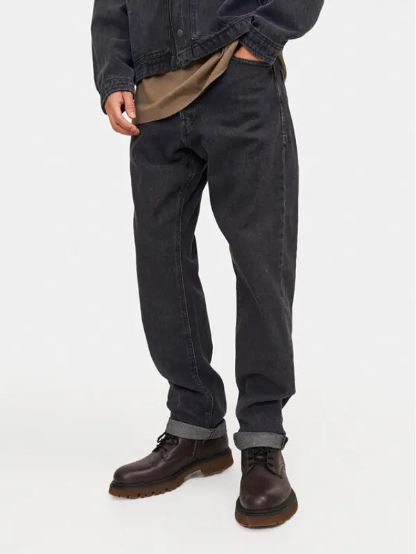 jack & jones Jack & Jones Traperice Chris 12250230 Crna Relaxed Fit