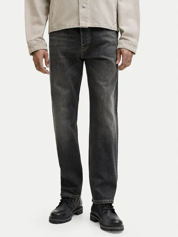 jack & jones Jack & Jones Traperice Chris 12294332 Crna Loose Leg