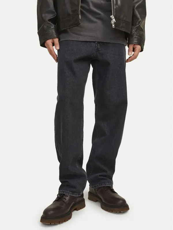 jack & jones Jack & Jones Traperice Eddie 12252764 Crna Loose Fit