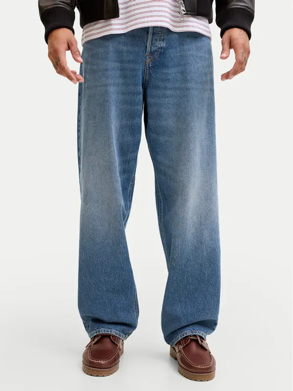 jack & jones Jack & Jones Traperice Eddie 12290185 Plava Baggy Fit
