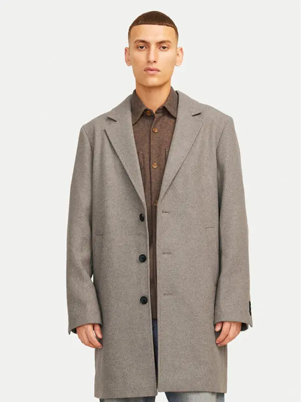 jack & jones Jack & Jones Vuneni kaput Harris 12263845 Bež Regular Fit
