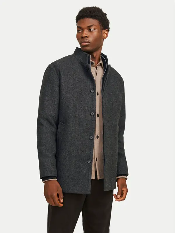 jack & jones Jack & Jones Vuneni kaput Harrison 12258674 Siva Regular Fit