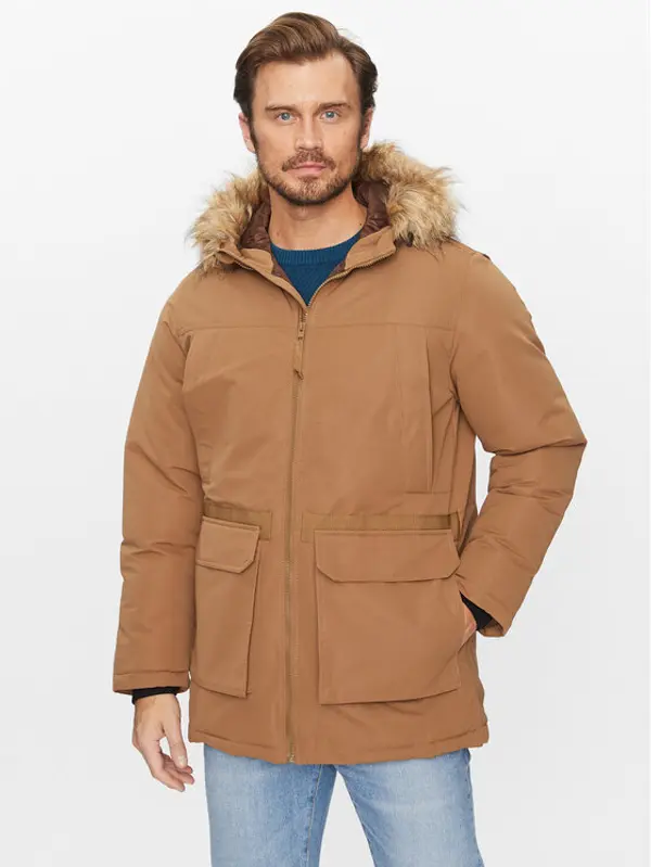jack & jones Jack & Jones Zimska jakna Wing 12235858 Smeđa Regular Fit