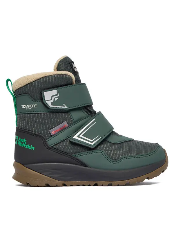 Jack Wolfskin Jack Wolfskin Čizme za snijeg Polar Bear B Texapore Mid VC K A62144 E0206 Zelena