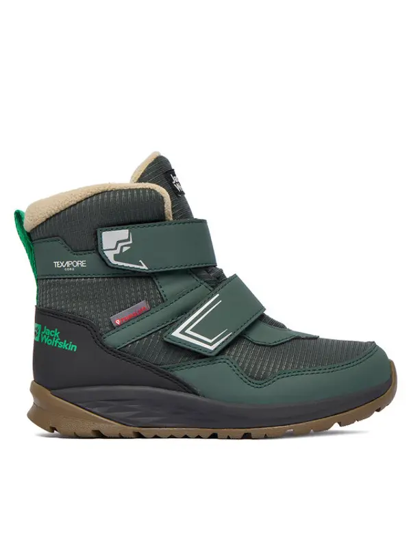 Jack Wolfskin Jack Wolfskin Čizme za snijeg Polar Bear B Texapore Mid VC K A62144 E0206 Zelena
