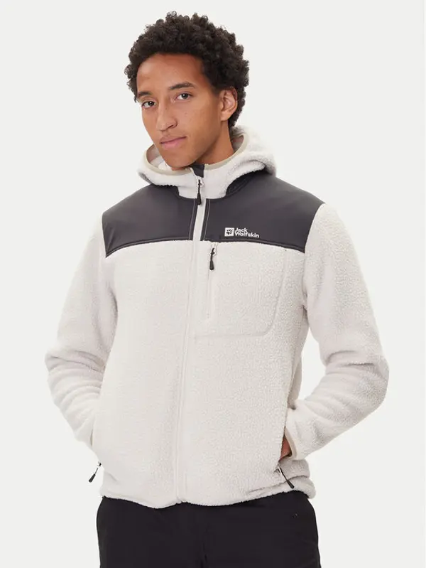 Jack Wolfskin Jack Wolfskin Flis Kammweg Pile Fz 1711271 Écru Regular Fit