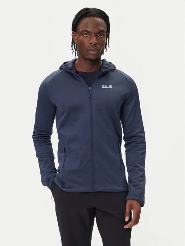 Jack Wolfskin Jack Wolfskin Flis Peak District A65272 Tamnoplava Regular Fit