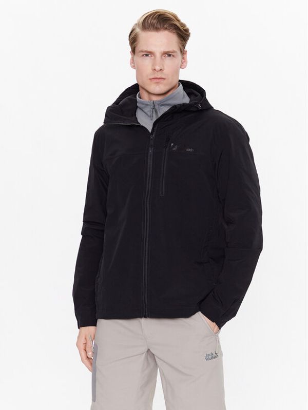 Jack Wolfskin Jack Wolfskin Jakna protiv vjetra Desert Wind 1306412 Crna Regular Fit