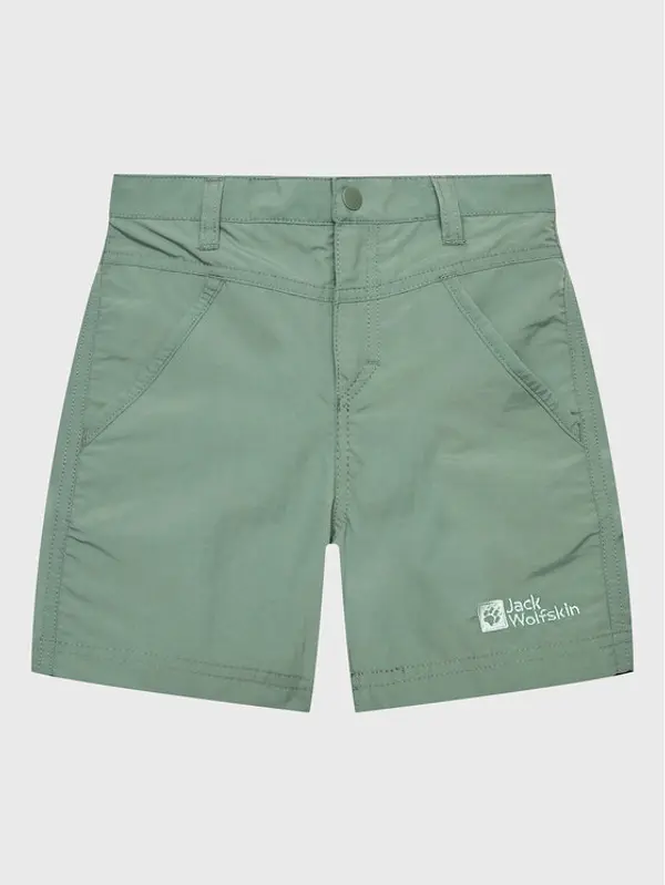 Jack Wolfskin Jack Wolfskin Kratke hlače Sun 1605614 M Zelena Regular Fit