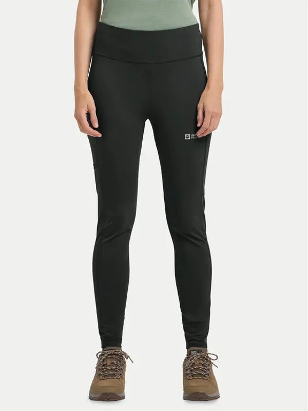Jack Wolfskin Jack Wolfskin Leggings Klintal 1508901 Crna Slim Fit